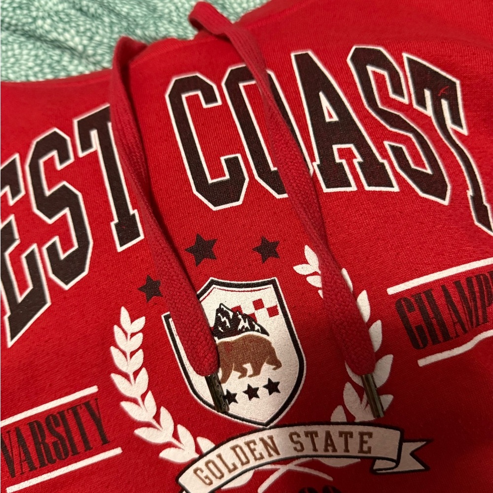 Streetwear Society Red Graphic Hoodie